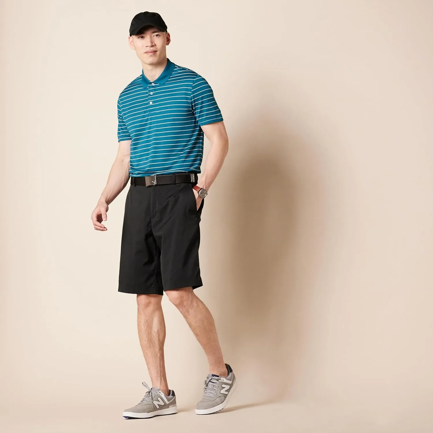 Amazon Essentials Men's Golf Polo Shirt, Short Sleeve, Dri Fit, Slim-Fit, Quick-Dry