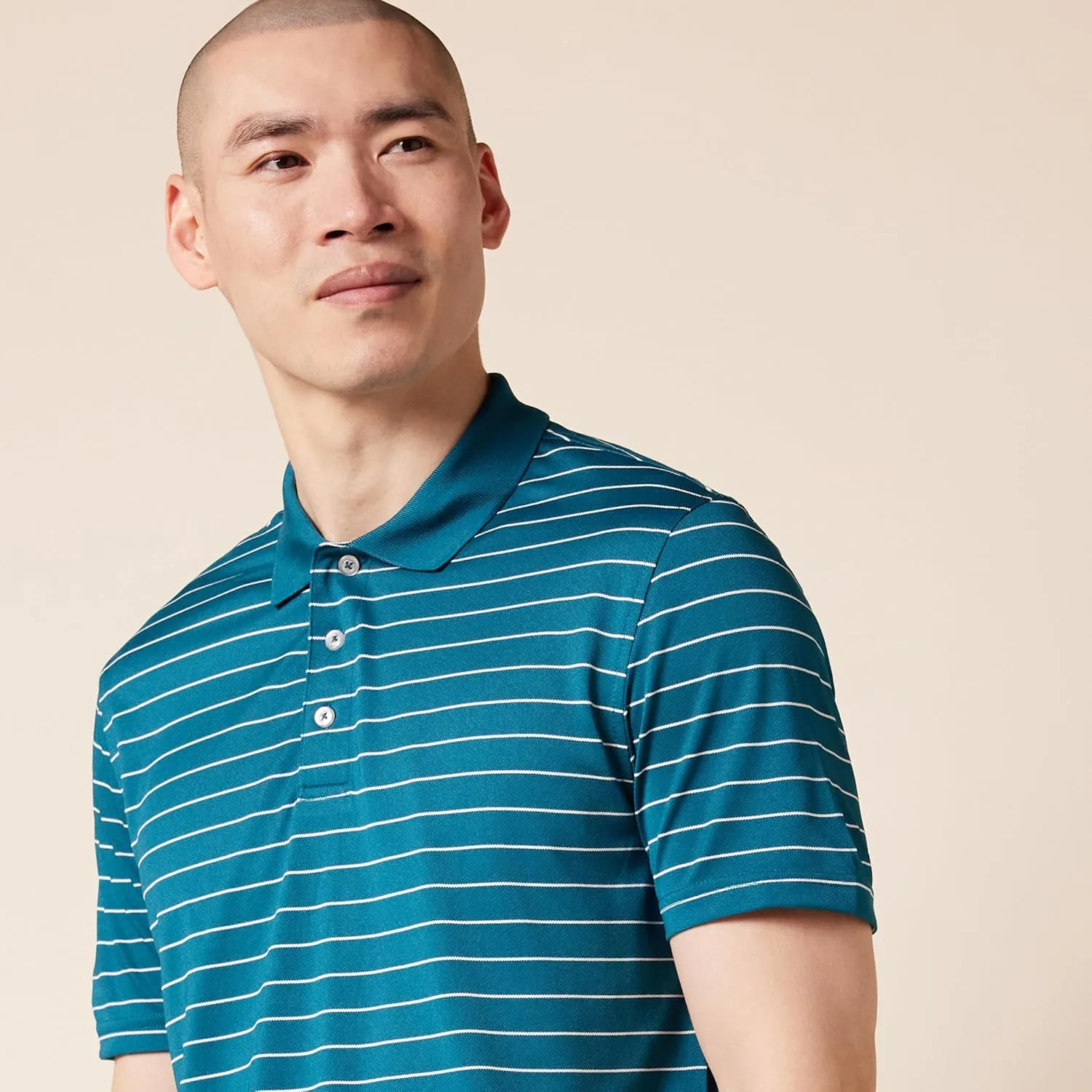 Amazon Essentials Men's Golf Polo Shirt, Short Sleeve, Dri Fit, Slim-Fit, Quick-Dry