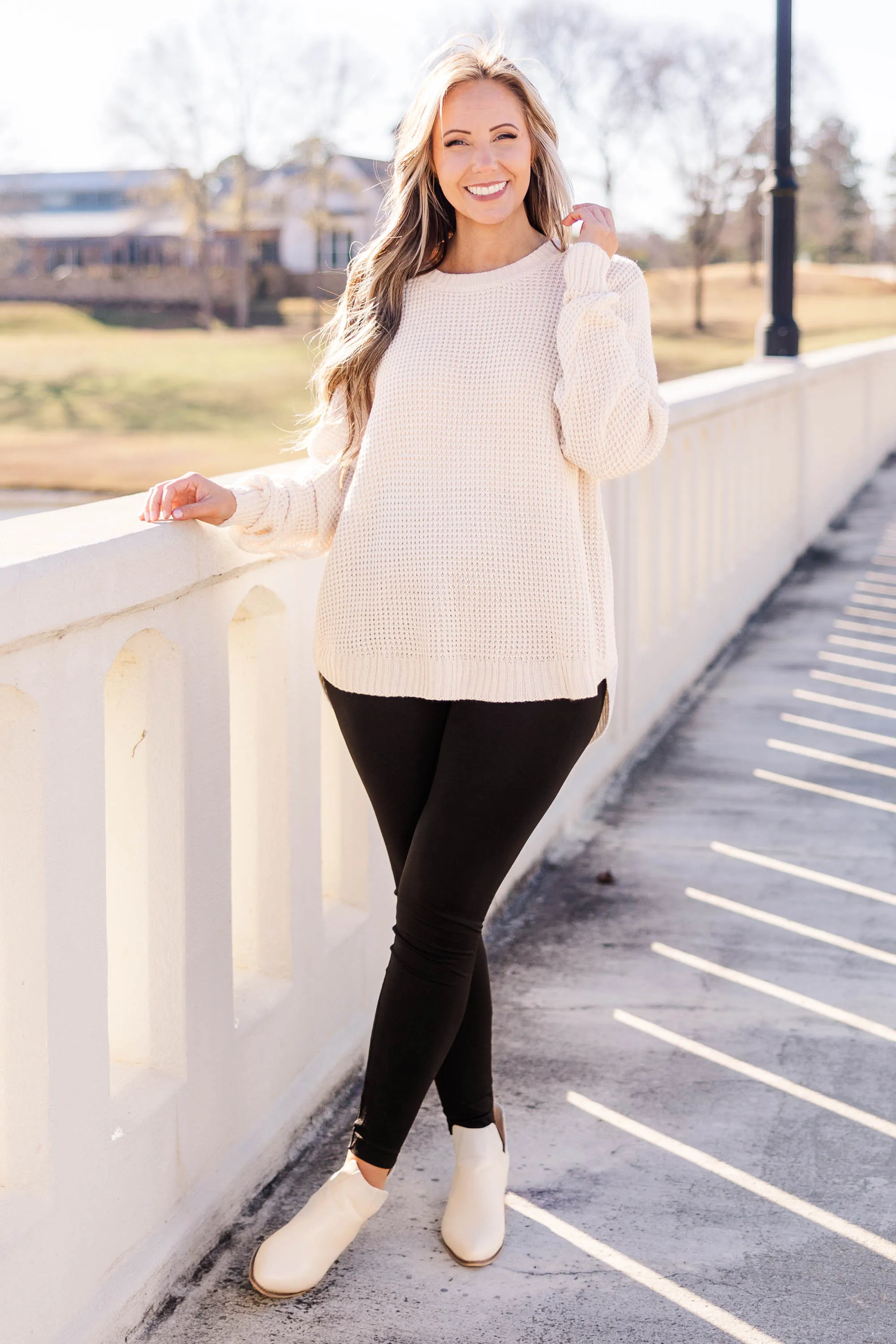 Call Me Tomorrow Sweater, Bone