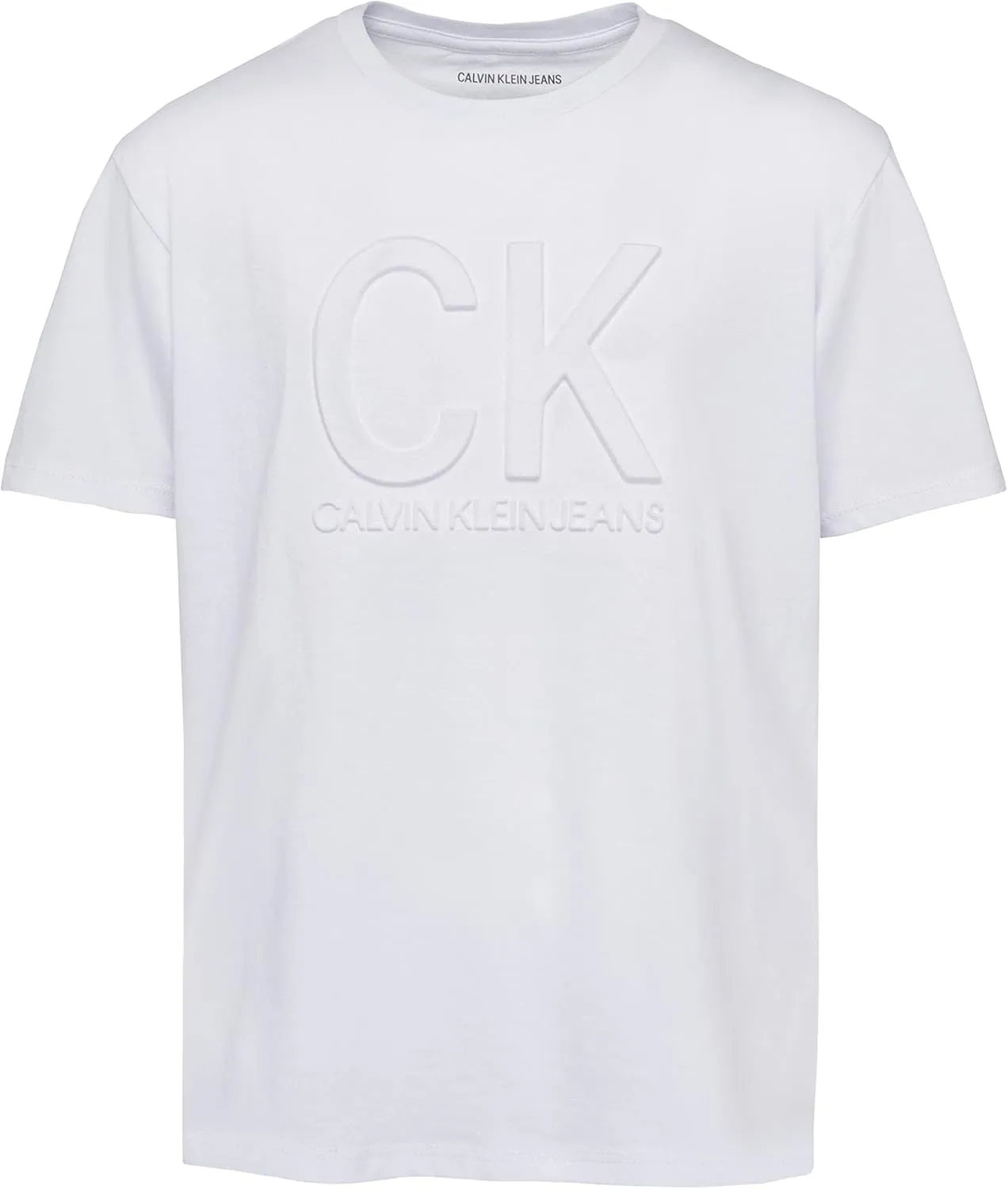 Calvin Klein Boys' Short Sleeve Fashion Graphic Crew Neck T-Shirt, Comfortable, Relaxed Fit