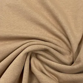 Camel Polyester/Spandex Interlock Fabric