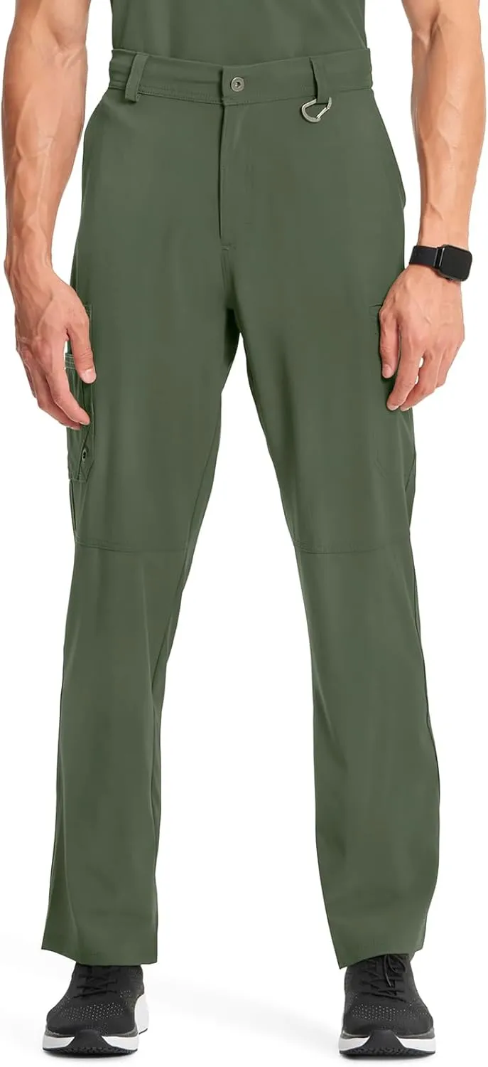 Cherokee Infinity Men's Scrub Pants Modern Fit 6 Pockets Tapered Leg with Drawstring CK200A