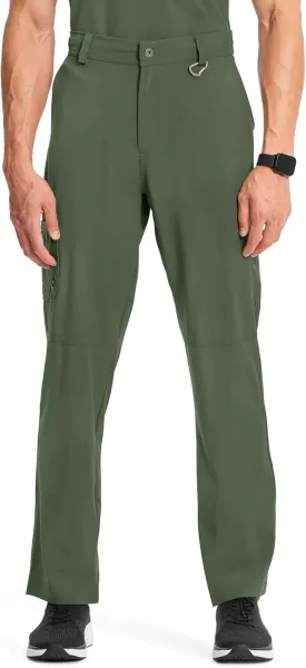 Cherokee Infinity Men's Scrub Pants Modern Fit 6 Pockets Tapered Leg with Drawstring CK200A