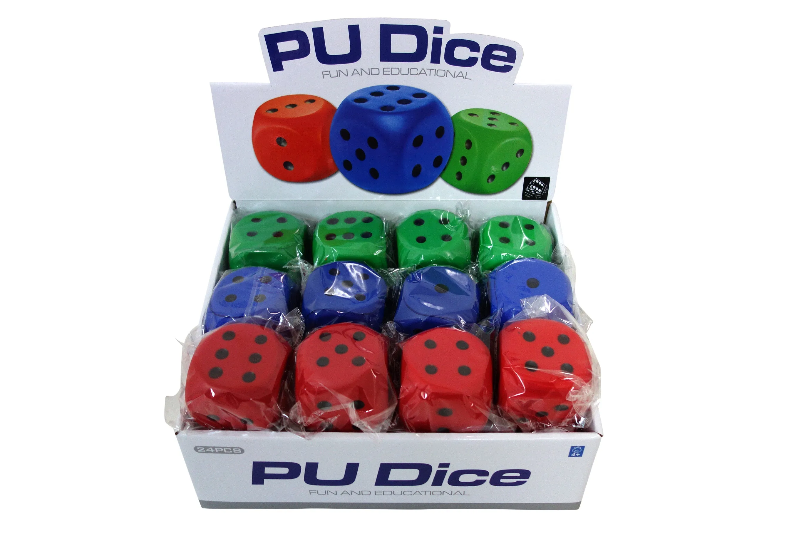 Foam Dice 60Mm Assorted Styles
