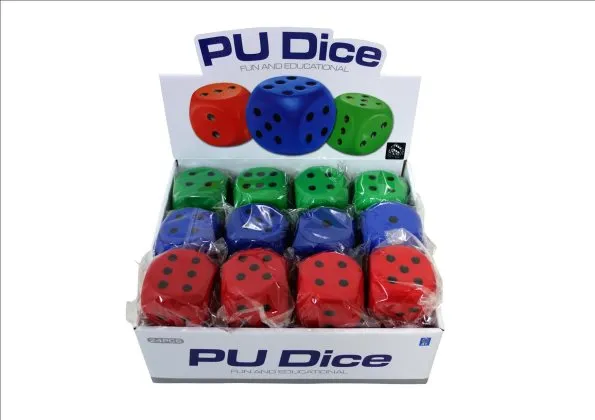 Foam Dice 60Mm Assorted Styles