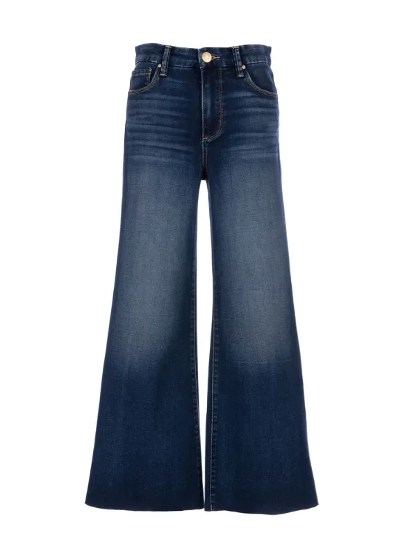 Meg High Rise Fab Ab Wide Leg Raw Hem