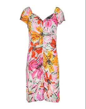 Mini dress with print 8 by YOOX, pink