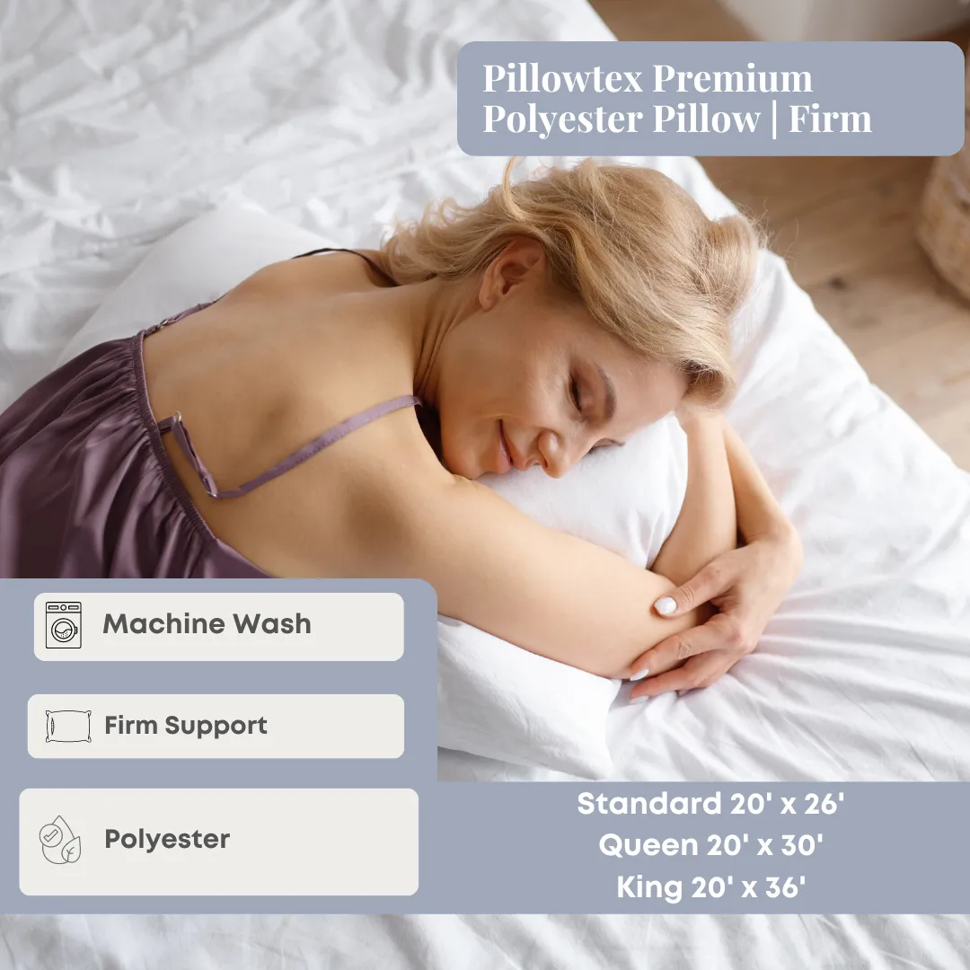 Pillowtex Premium Polyester Pillow | Firm