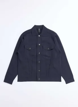 Polyester Business Knit Trucker Jacket