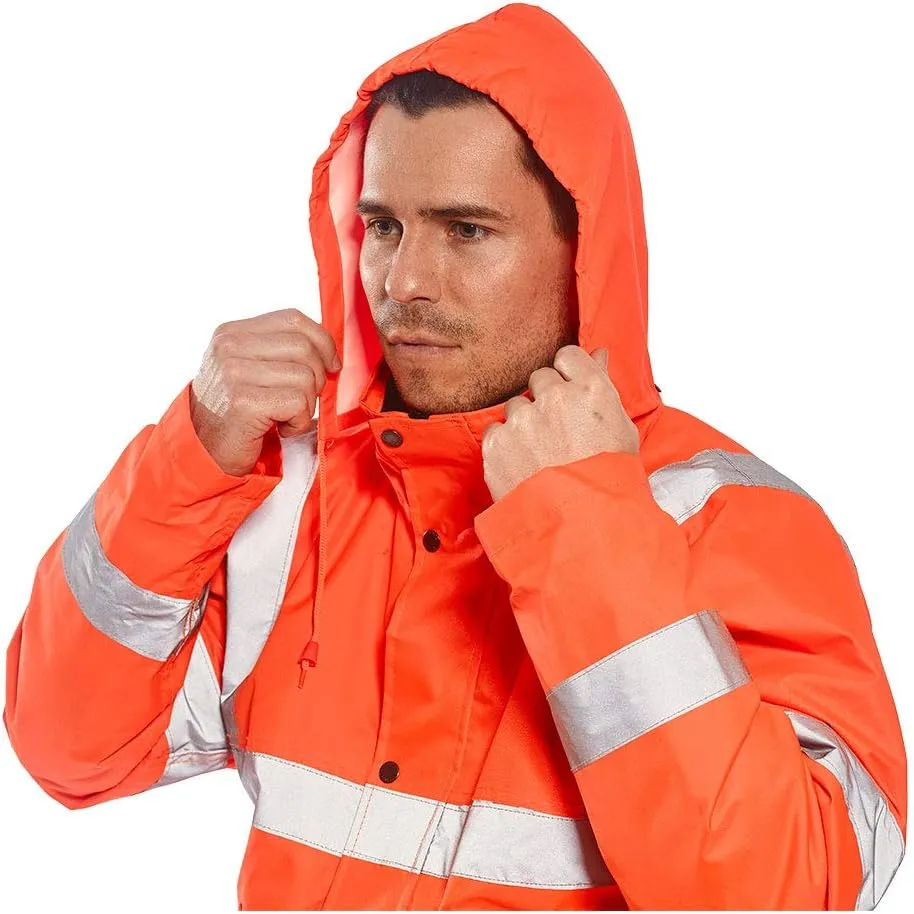Portwest URT32 Hi-Vis Protective Workwear Bomber Jacket Orange, X-Large