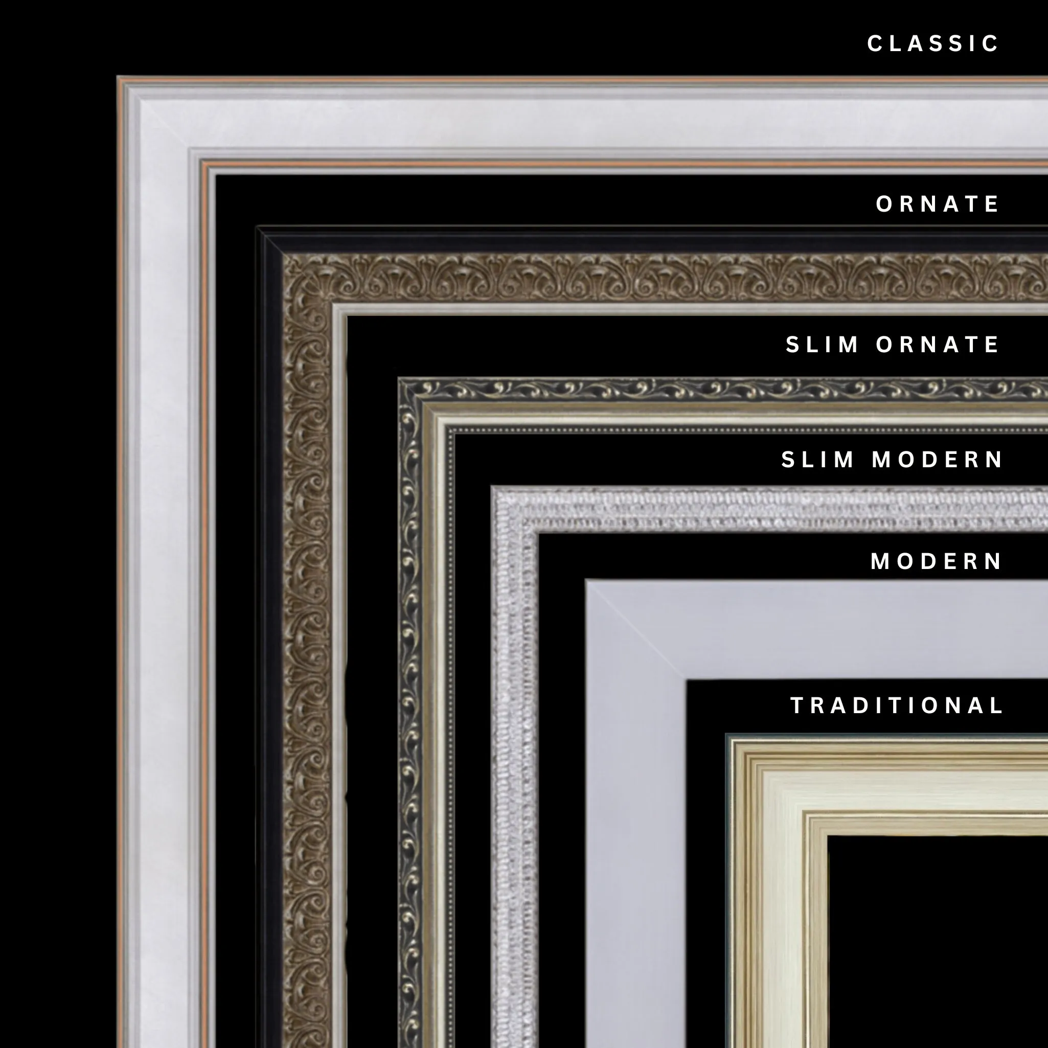 Silver 29x19 Picture Frame Ornate Traditional Classic Antique