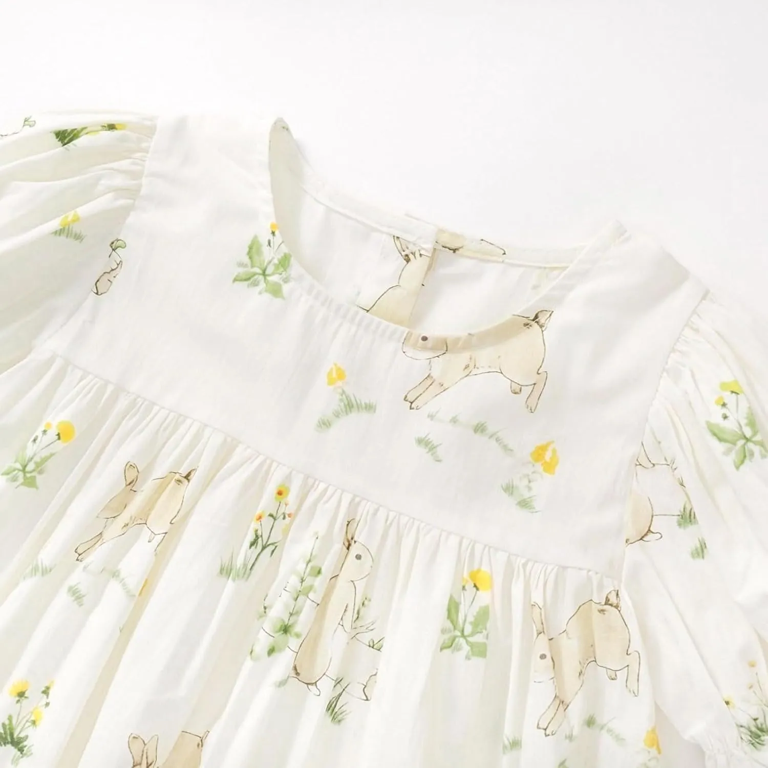 Simplee kids Baby Girls Casual Dress Toddler Smocking Dress Floral Print Sundress for Spring Summer 1-6 Years