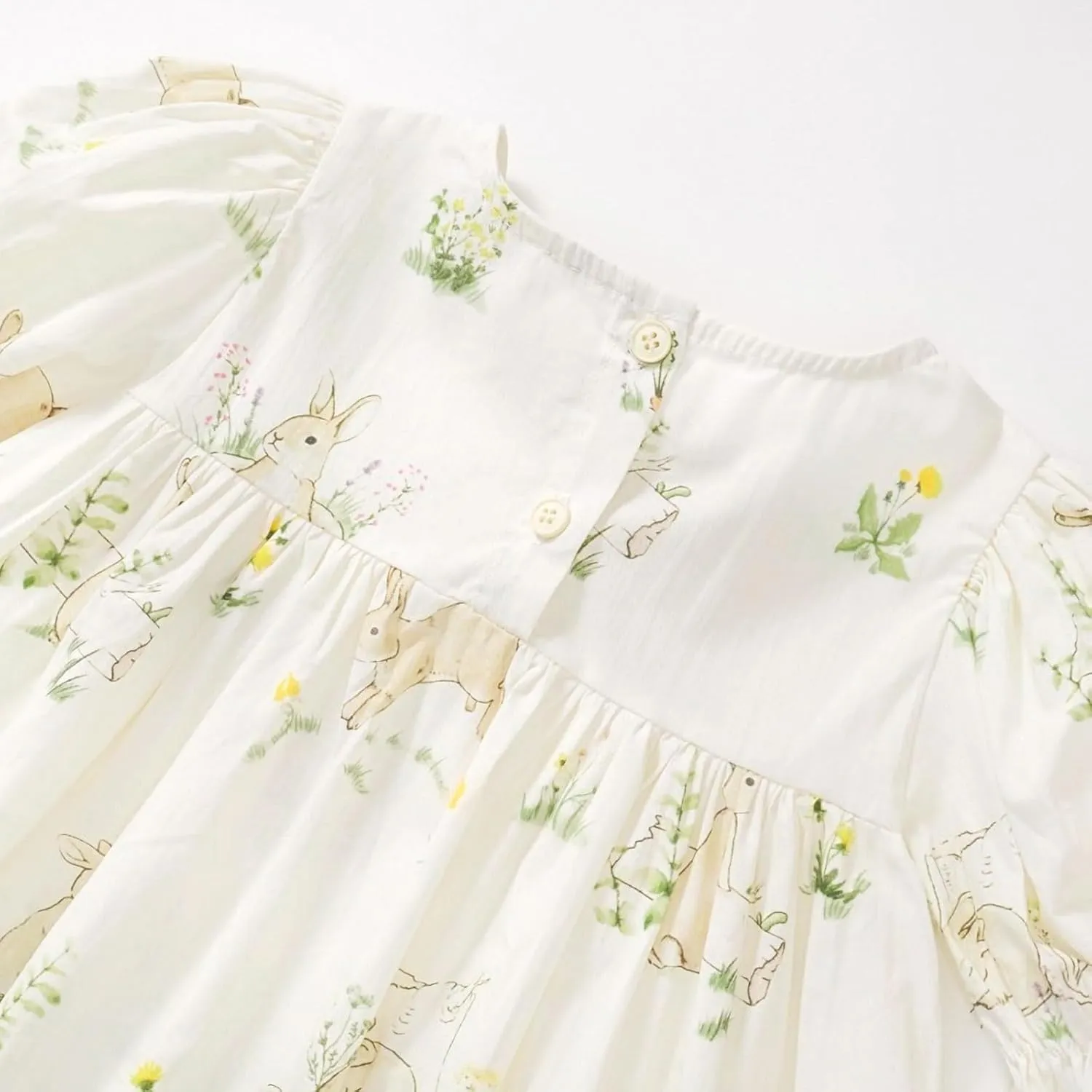 Simplee kids Baby Girls Casual Dress Toddler Smocking Dress Floral Print Sundress for Spring Summer 1-6 Years